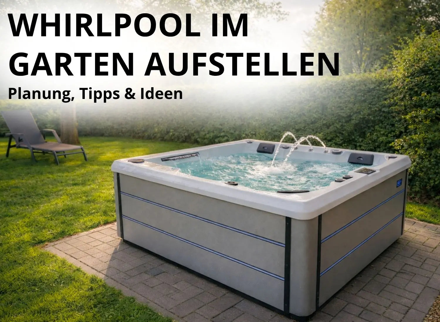 Whirlpool im Garten aufstellen - Planung, Tipps & Ideen