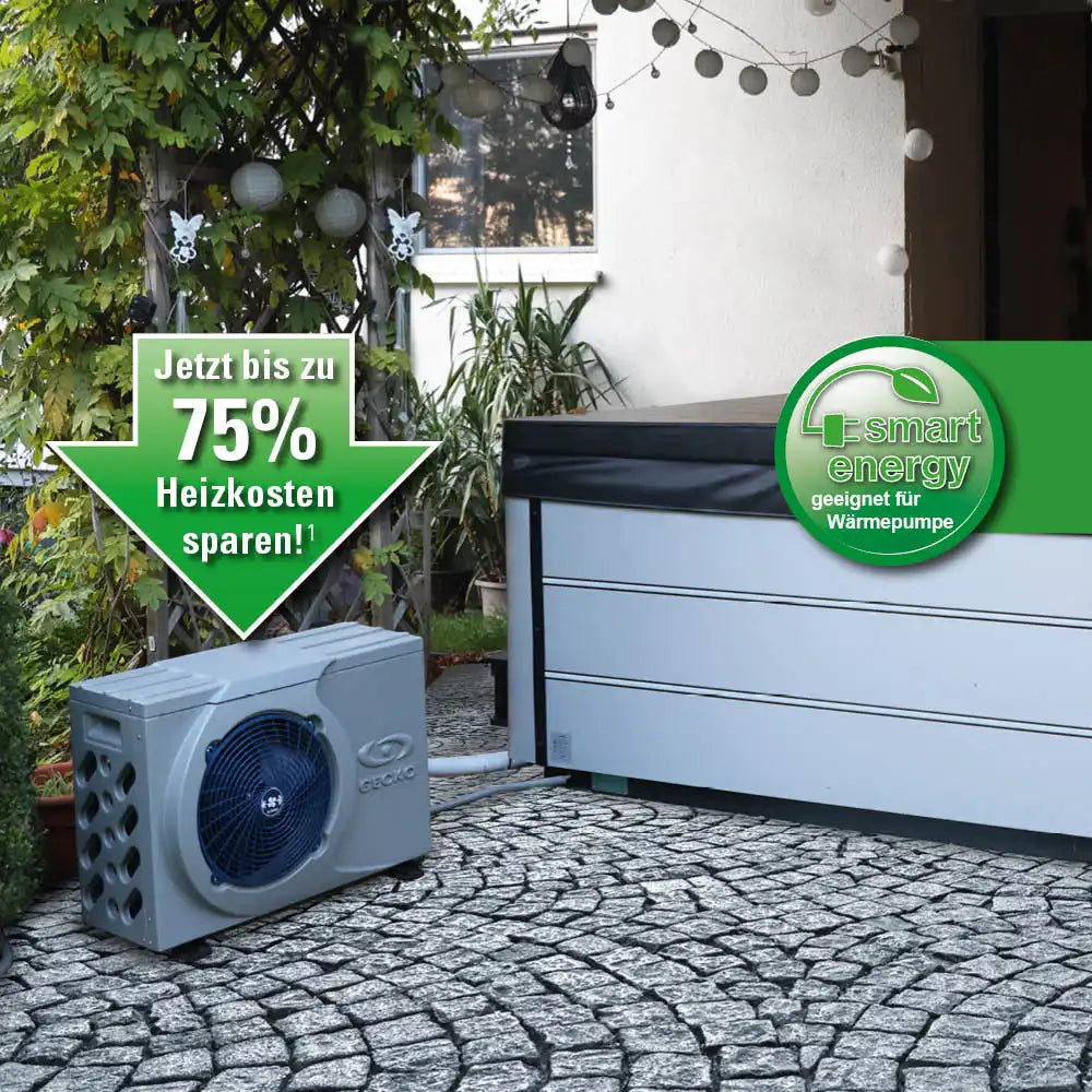 AIDA Outdoor-Whirlpool Aktionsmodell Riva Smartrelax Black Edition mit Wärmepumpe