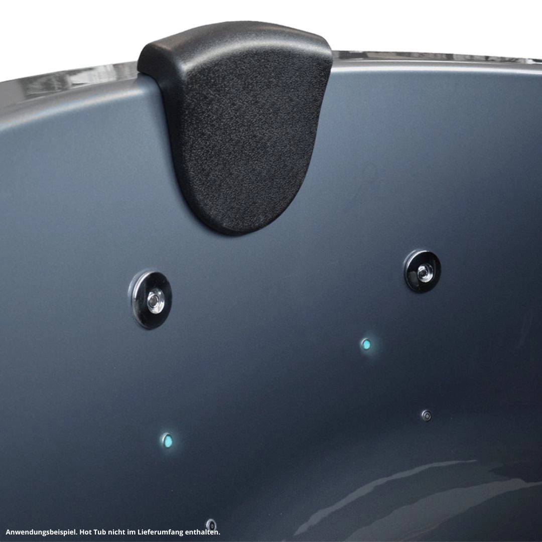 Nackenstütze Nackenkissen für runde Hot Tubs Badefass Badetonne zeitloses Design Schwarz