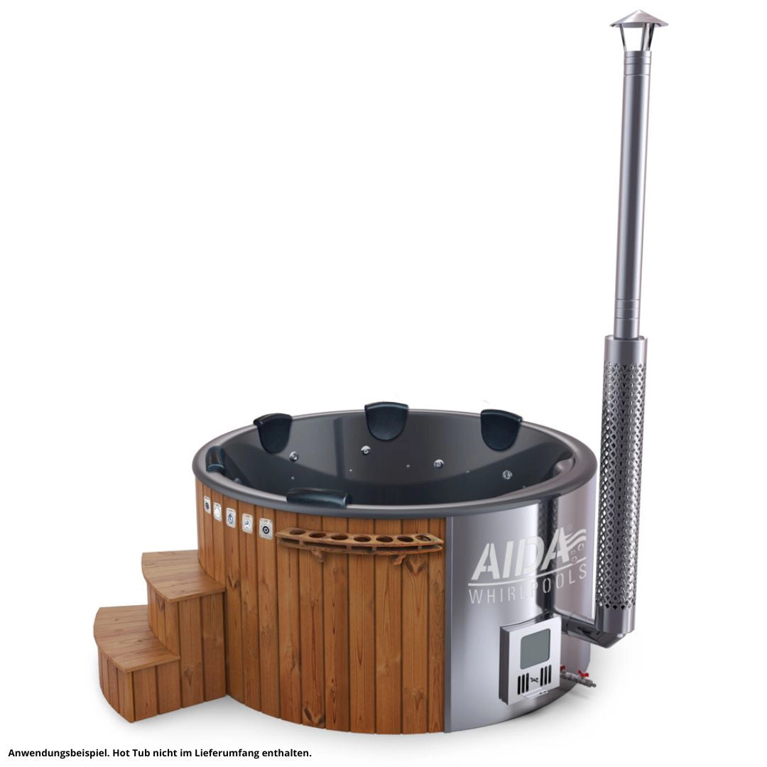 Nackenstütze Nackenkissen für runde Hot Tubs Badefass Badetonne zeitloses Design Schwarz