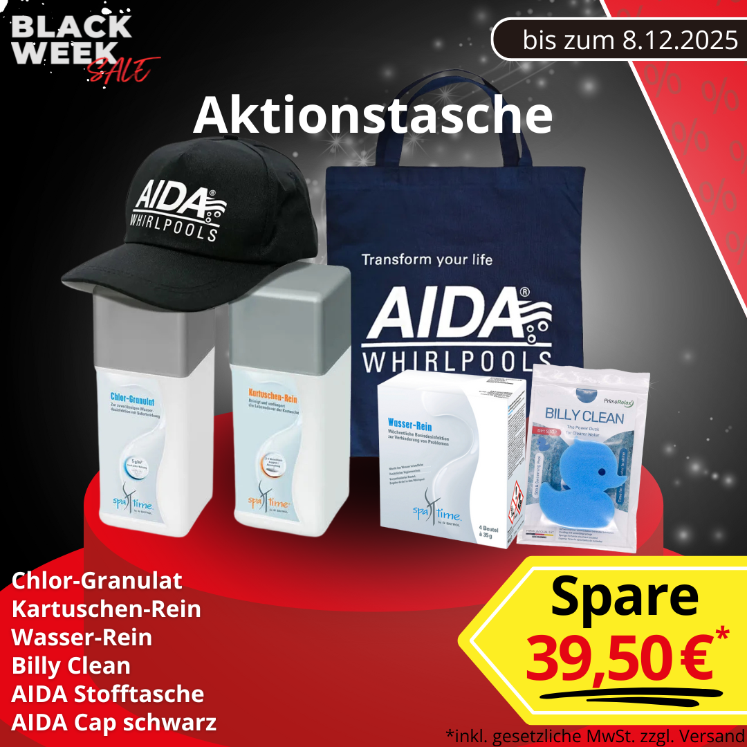 BLACK WEEK | AIDA Aktionstasche mit Produkten zur Wasserpflege und Reinigung