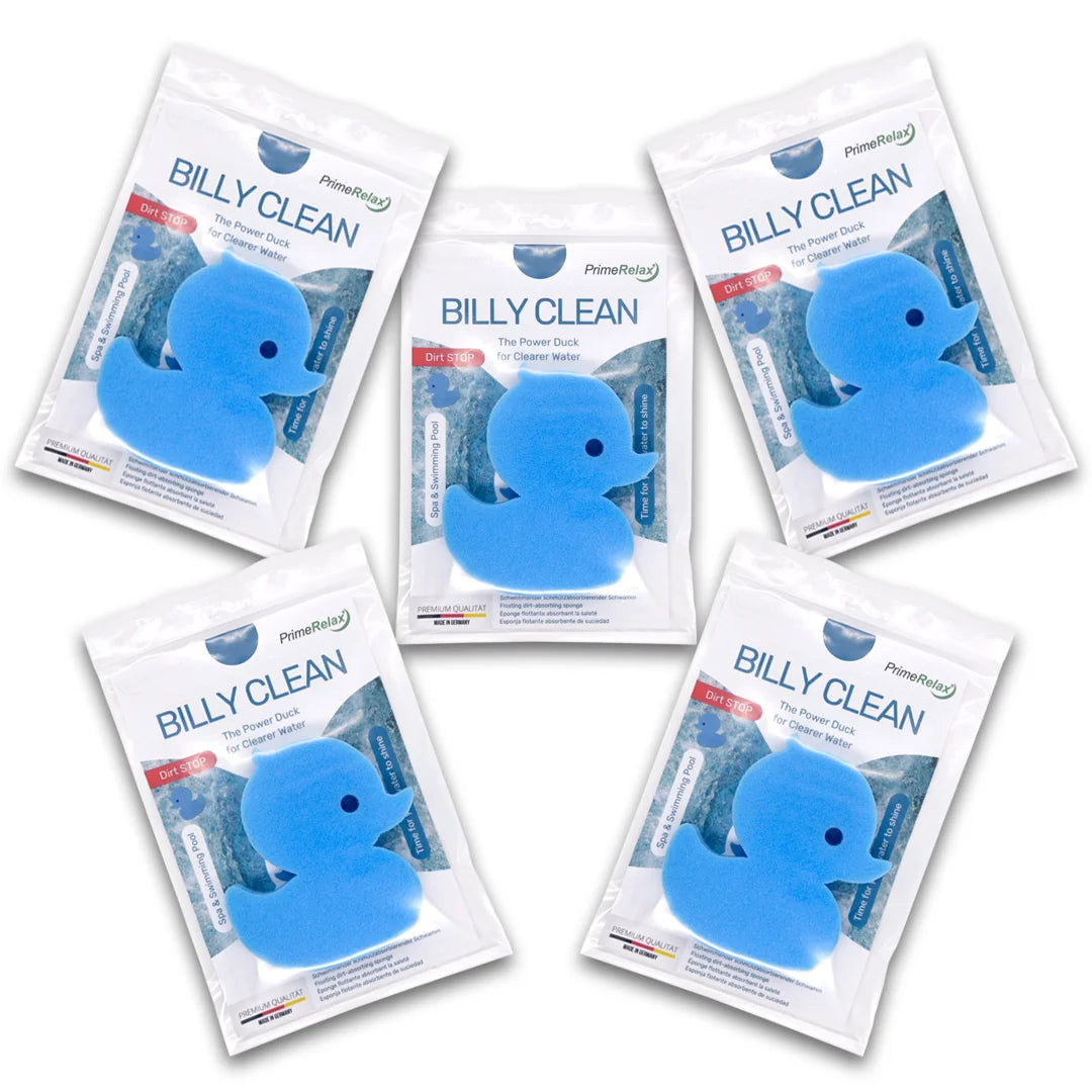 Ultra Sparset 5er-Pack Billy Clean schwimmender schmutzabsorbierender Schwamm Spa Duck