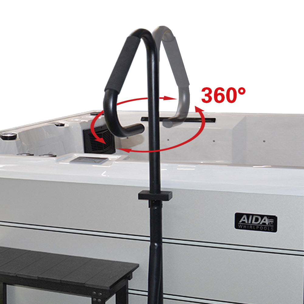 Handlauf Haltegriff L drehbar für Whirlpools von 90-98 cm H