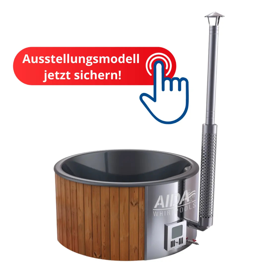 Hot Tub mit Holzofen | Ausstellungsstück | AIDA® Noric Classic | Badefass für den Garten