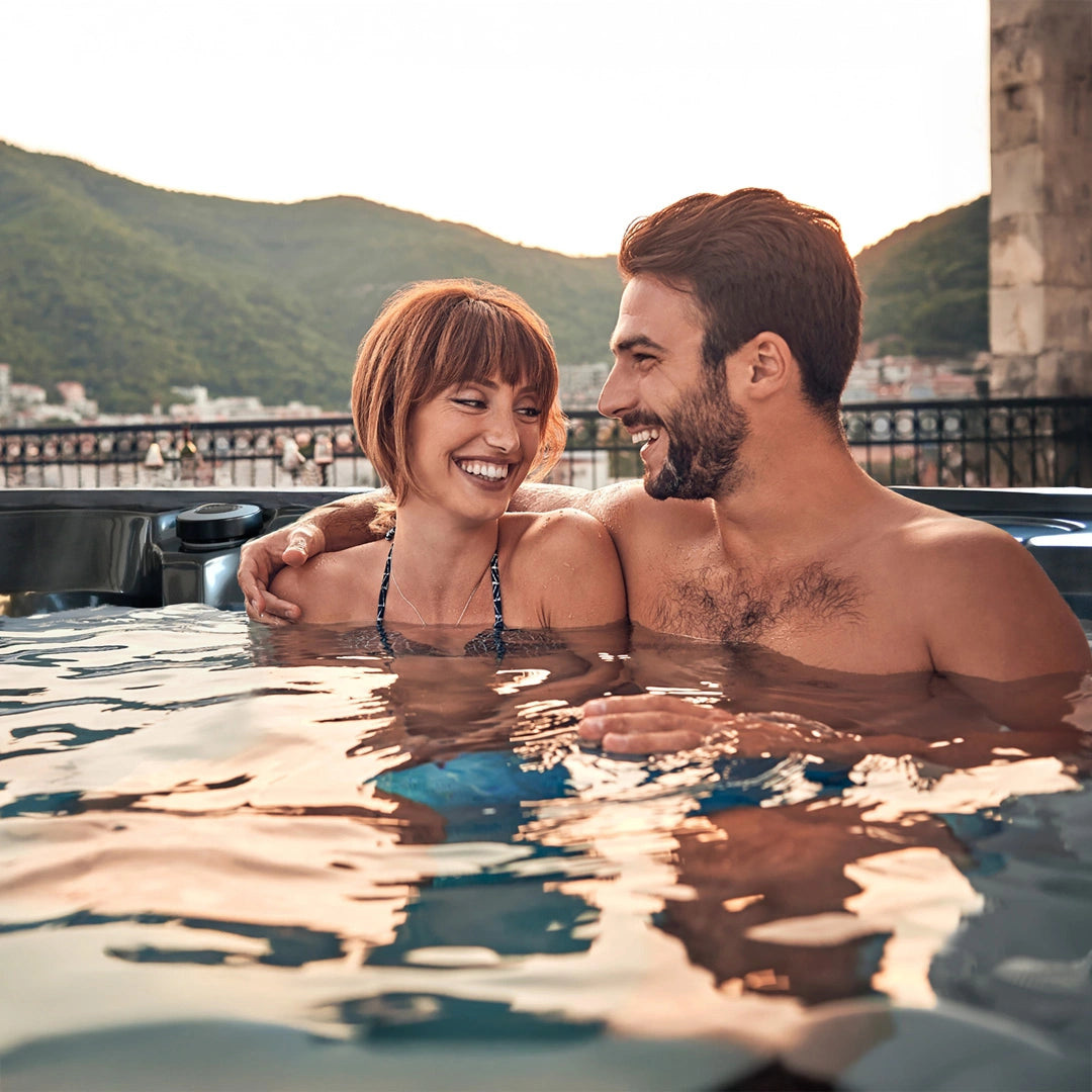 Outdoor Whirlpool | Aktionsmodell | AIDA® Playa smartrelax | Black Edition