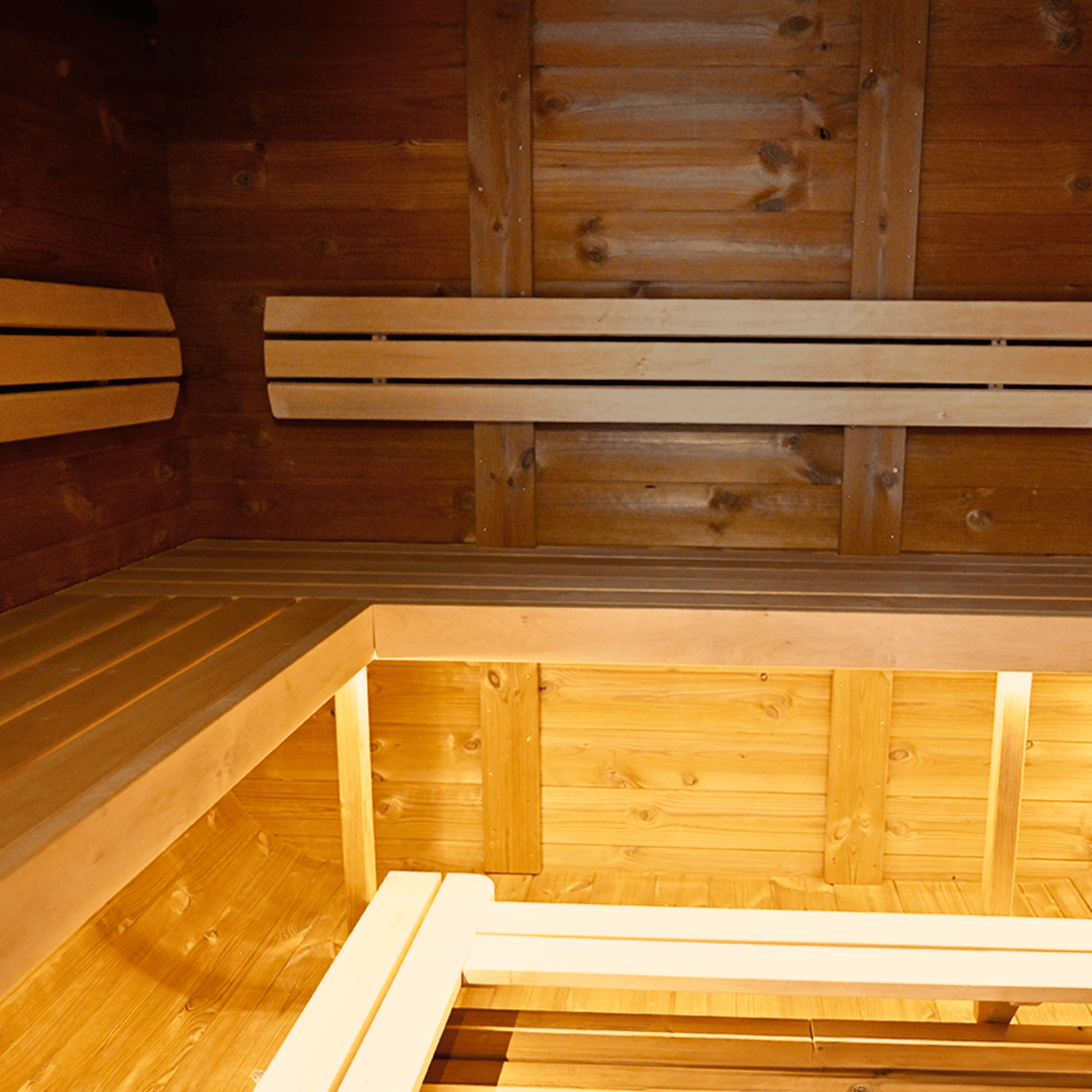 AUSSTELLER Gartensauna AIDA® Jäko | mit Vorraum & Panoramafenster | komplett montiert - kein Bausatz