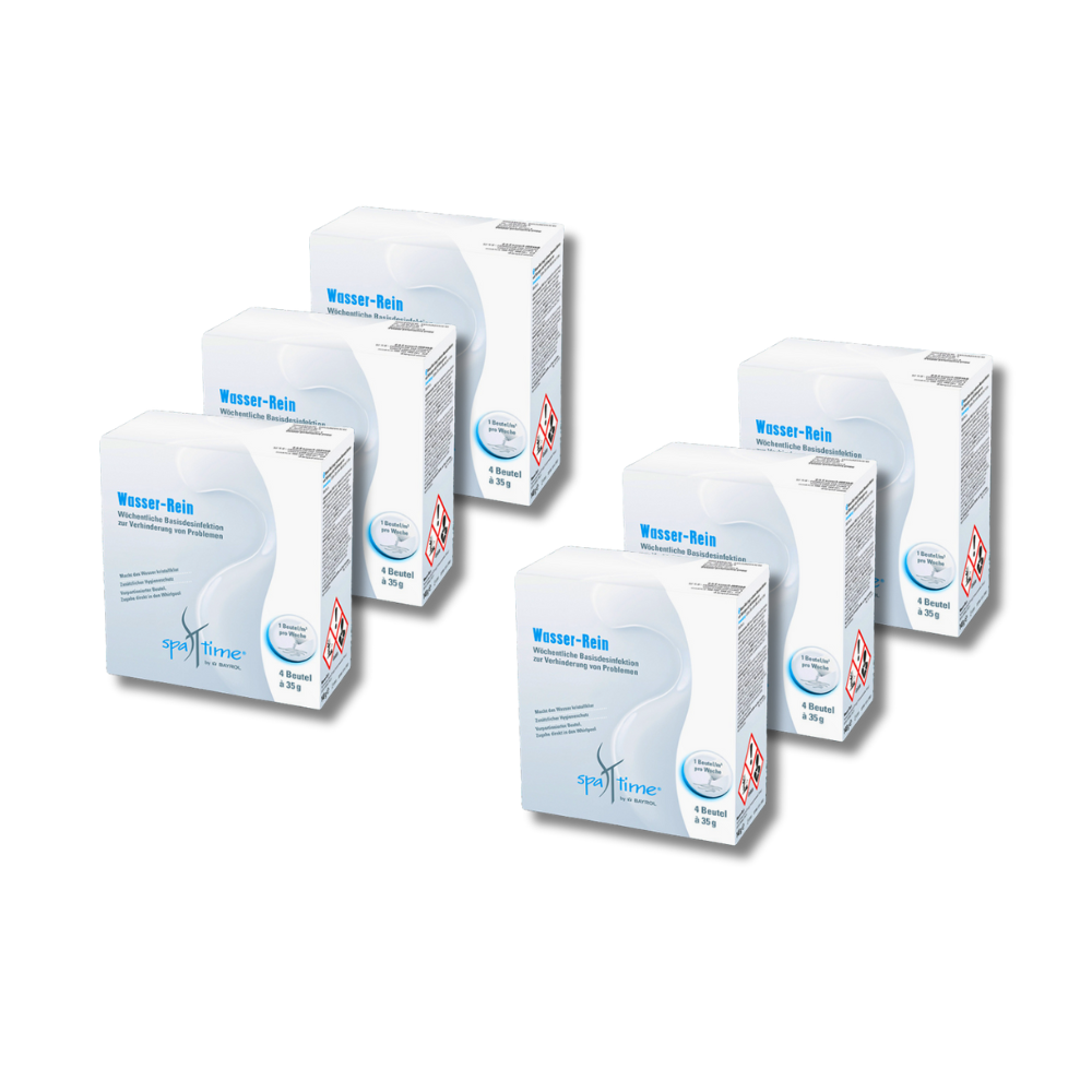 Ultra 6er-Sparpack SpaTime Wasser Rein Basisdesinfektion