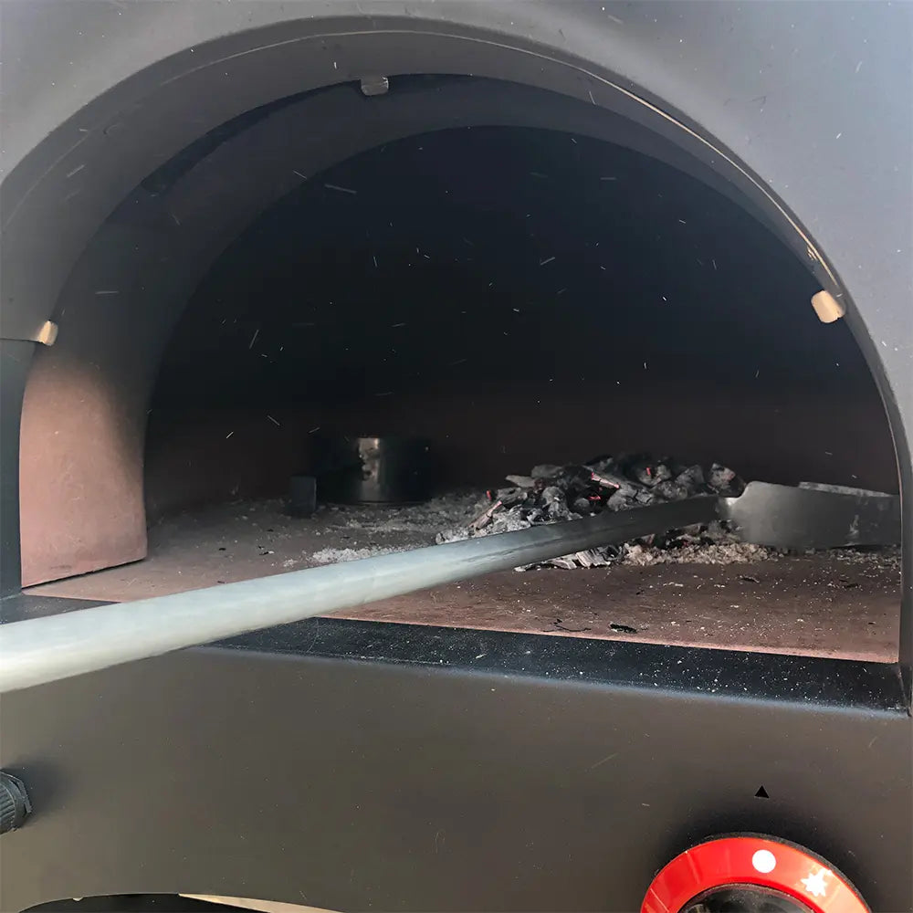 Pizza Zubehör Set mit langem Stiel für Holzbackofen