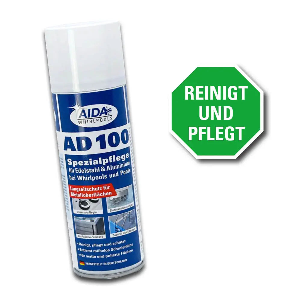 AD100 Spezialpflege für Metallflächen von Whirlpools und Pools
