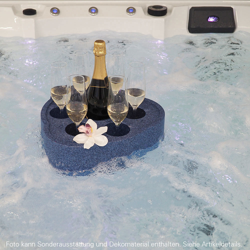 Schwimmender Getränkehalter für Whirlpools Snackbar Minibar blau