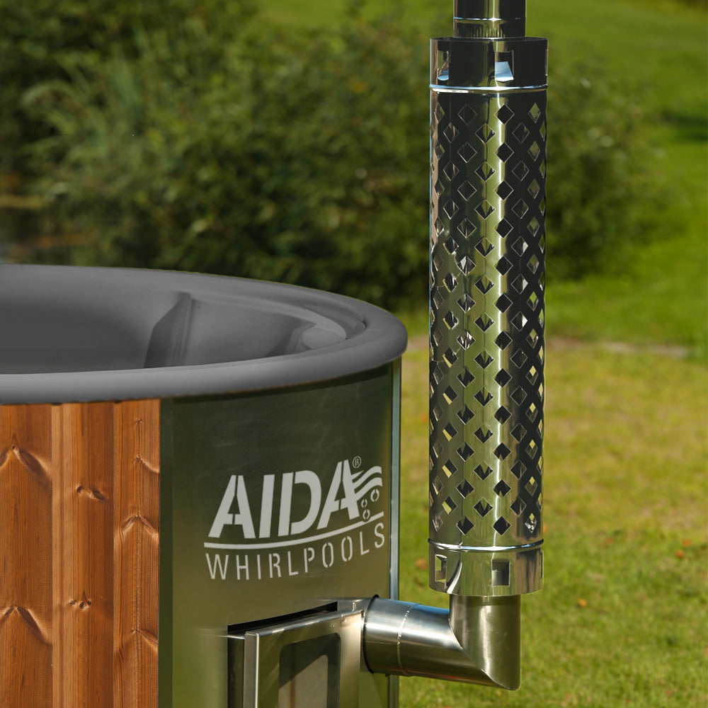 Hot Tub AIDA Noric Classic Badefass 200 cm 3,5 kW Holzofen integriert