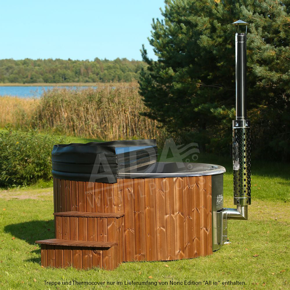 Hot Tub AIDA Noric Classic Badefass 200 cm 3,5 kW Holzofen integriert