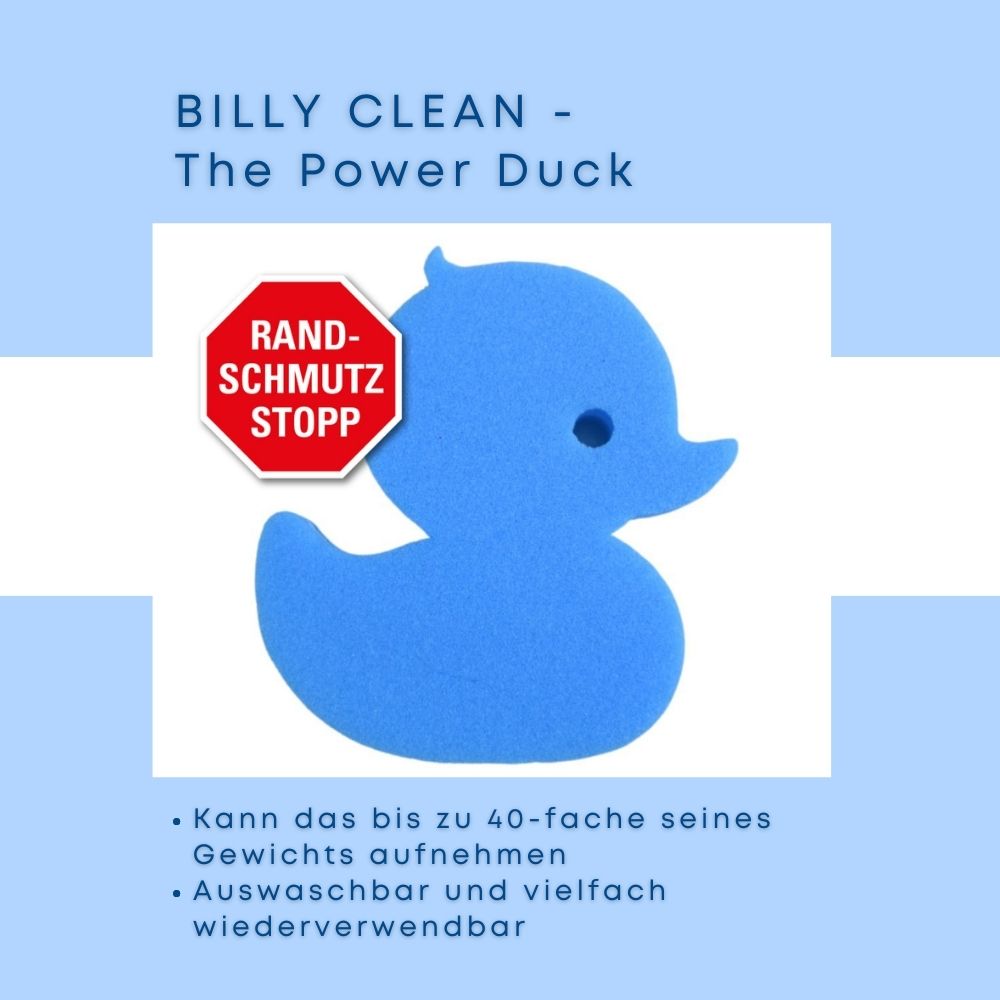 Ultra-Sparset 5er-Pack Billy Clean – Schwimmender Schmutz absorbierender Schwamm, Spa Duck