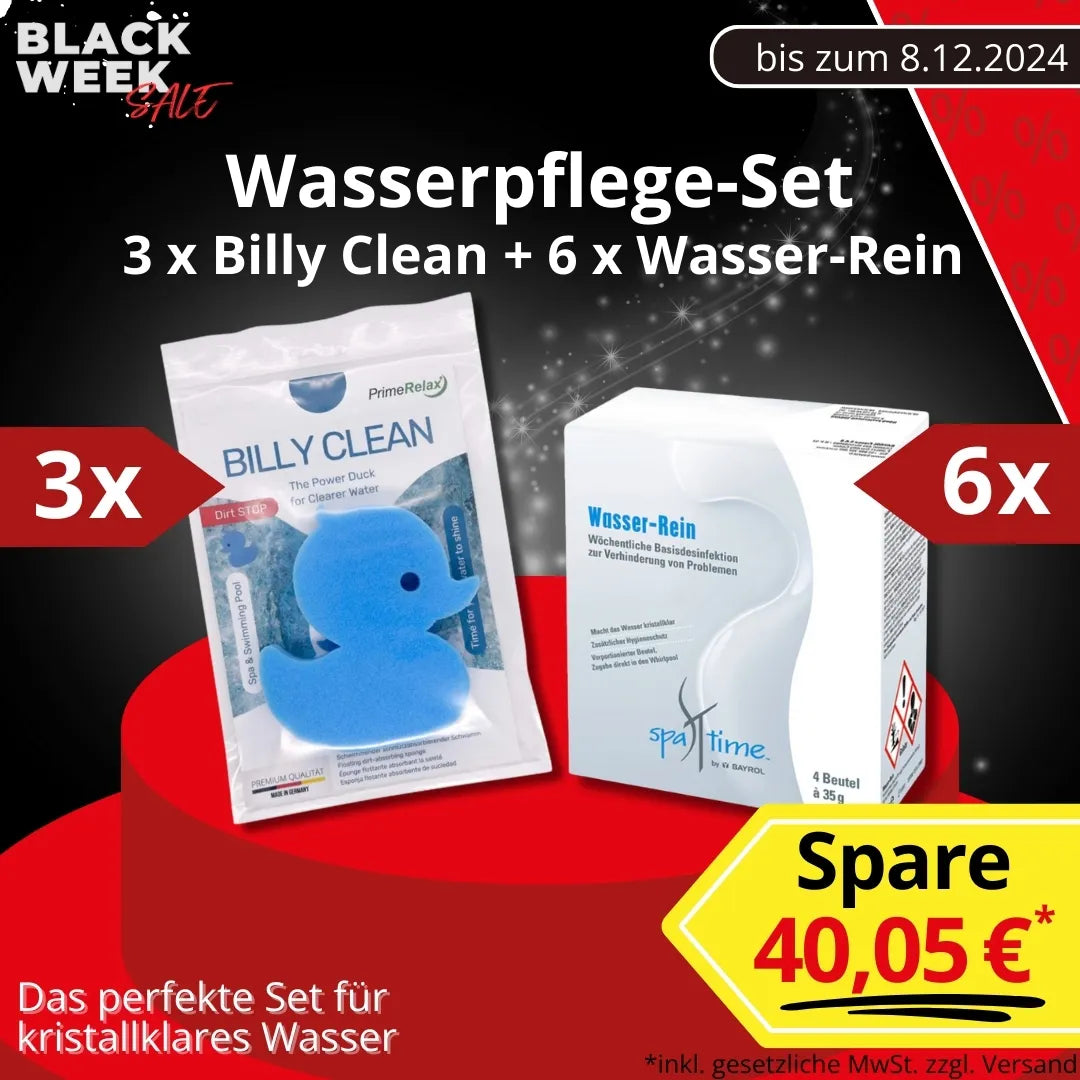 6 x Wasser-Rein und 3 x Billy Clean