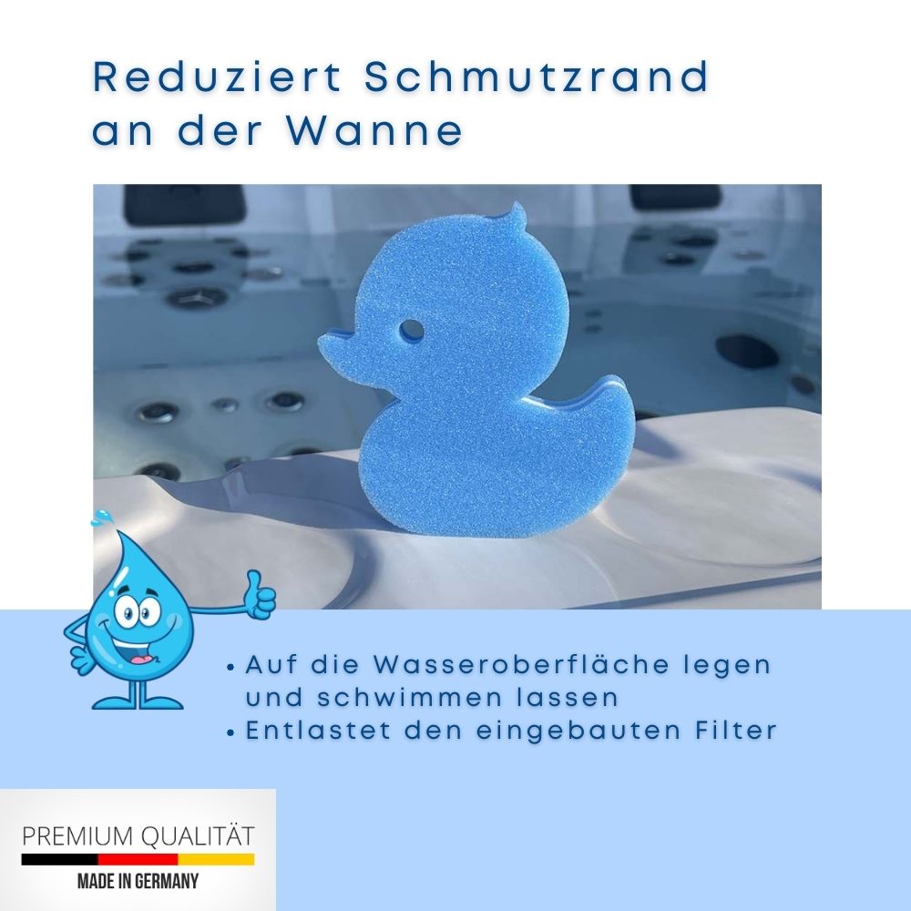 Ultra-Sparset 5er-Pack Billy Clean – Schwimmender Schmutz absorbierender Schwamm, Spa Duck