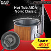 Hot Tub | AIDA® Noric Classic | Badefass mit Holzofen für den Garten