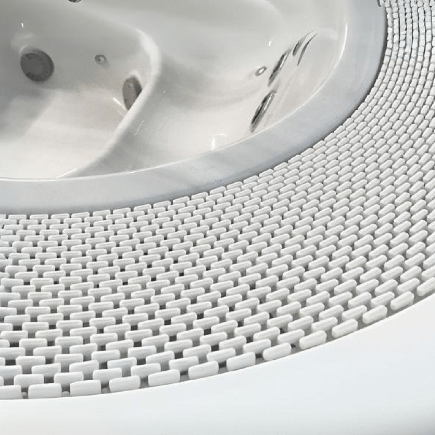 Whirlpool indoor Überlaufrinne