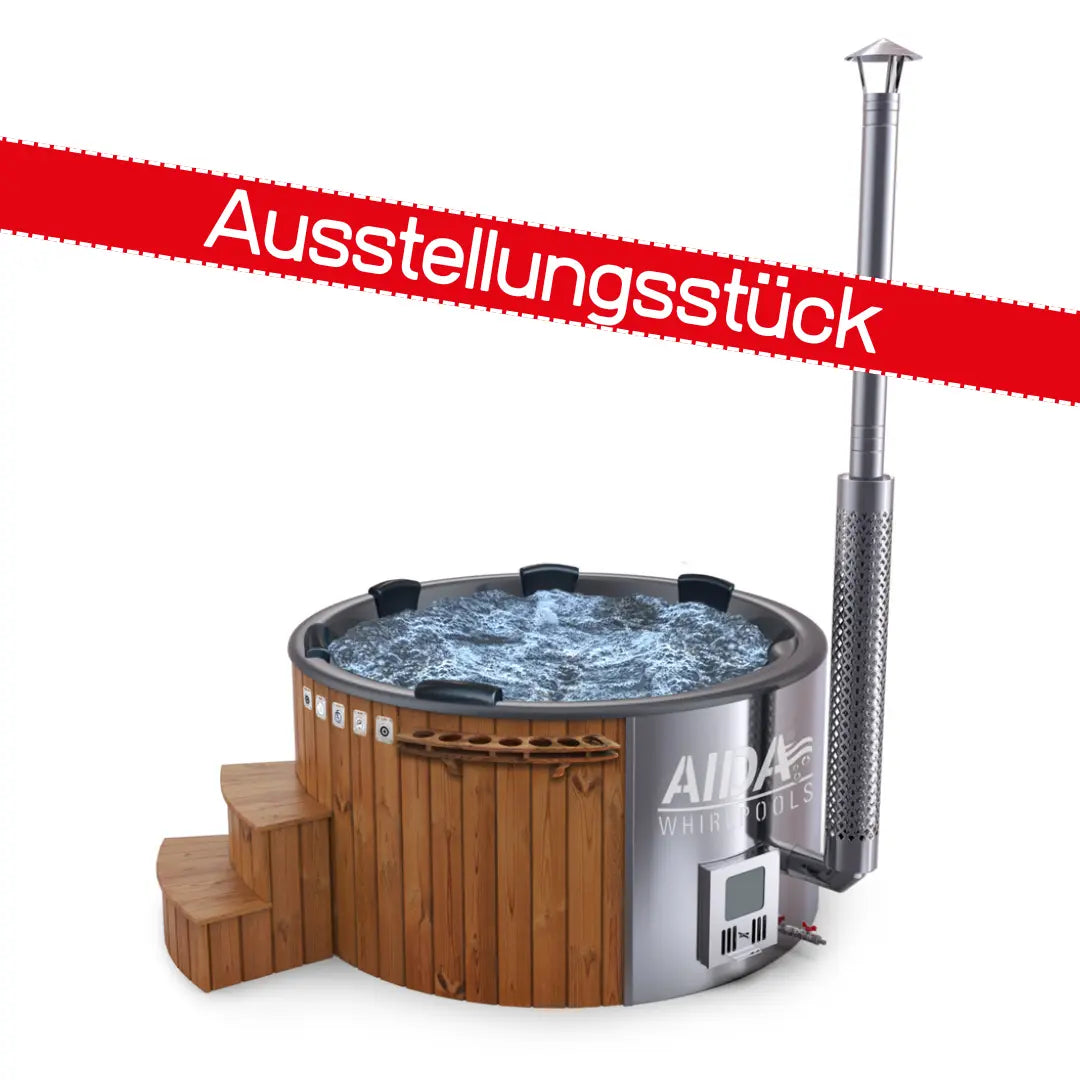 Hot Tub mit Holzofen | Ausstellungsstück | AIDA® Noric Edition "All in" | Vollausstattung | Whirlpool-System