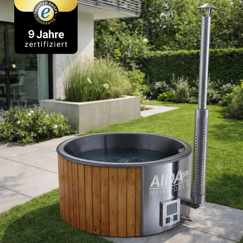 Hot Tub mit Holzofen | Ausstellungsstück | AIDA® Noric Classic | Badefass für den Garten