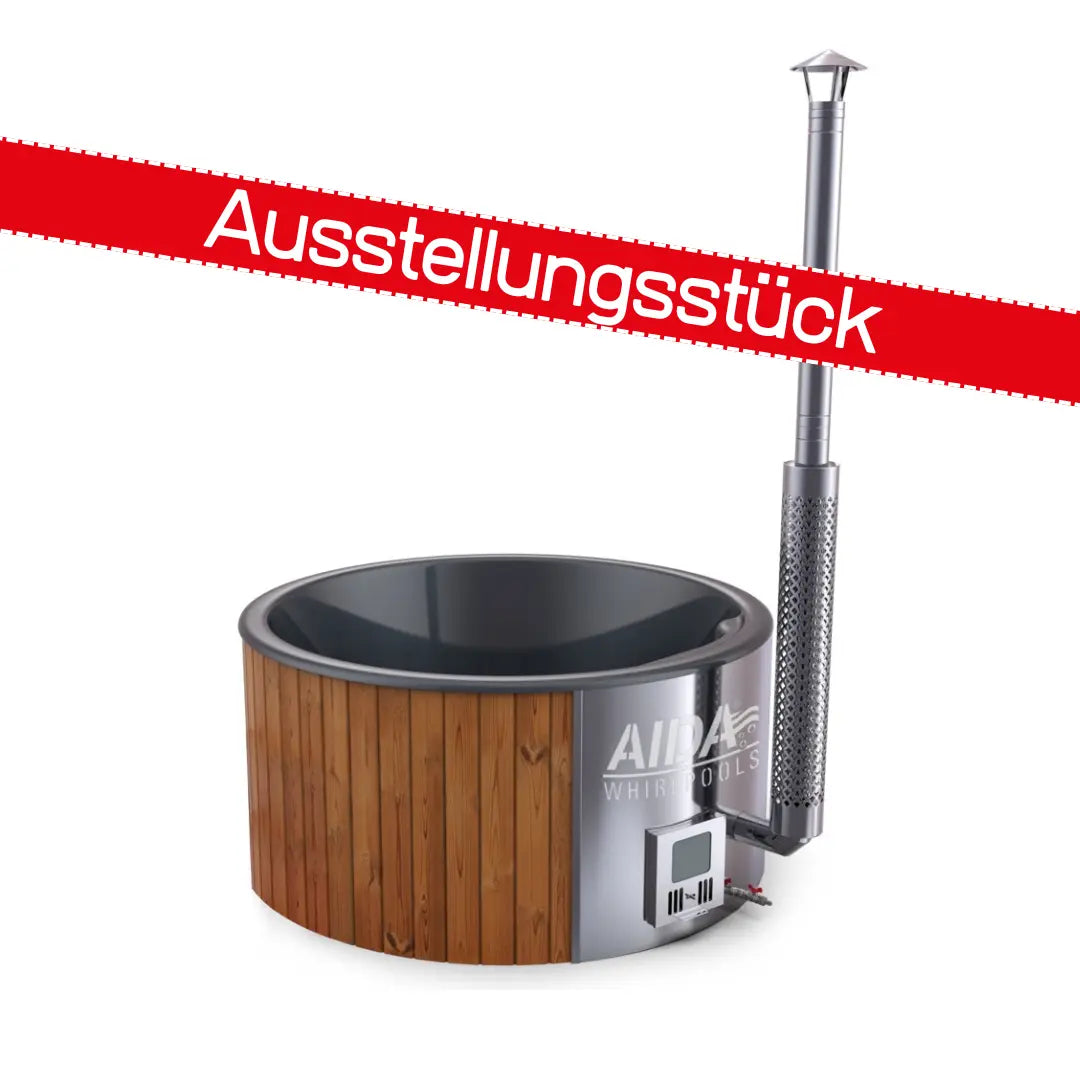 Hot Tub mit Holzofen | Ausstellungsstück | AIDA® Noric Classic | Badefass für den Garten