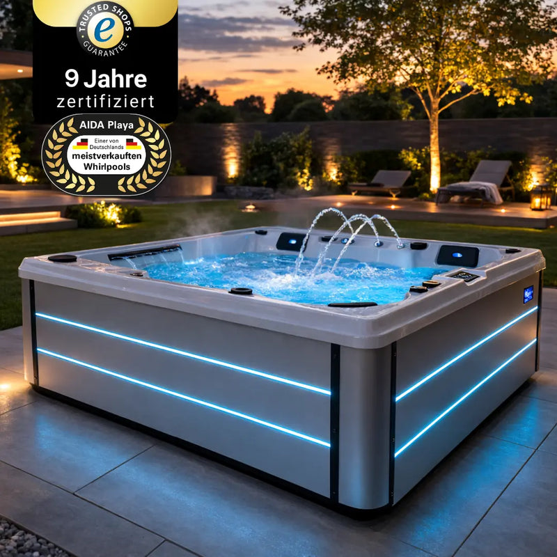 Outdoor Whirlpool | Ausstellungsstück | AIDA® Playa smartrelax | Alpine White | 5-6 Pers.