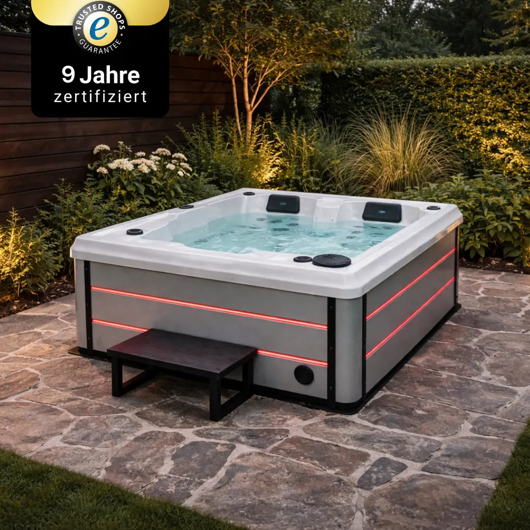 Outdoor Whirlpool | Ausstellungsstück | AIDA® Riva smartrelax | Alpine White | 2-3 Pers.